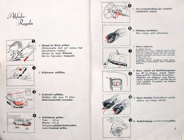 BMW 340-2 Sedan 2 Liter 1952 Owner Manual (8003)